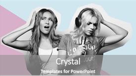  Presentation with beauty and fashion - Theme having art fashion and people concept background and a gray colored foreground