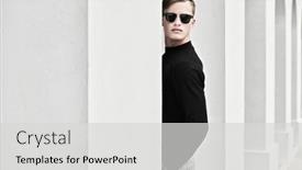  Presentation with old black men - Slide deck enhanced with art-fashion-portrait-handsome-young background and a light gray colored foreground