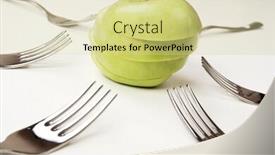  Presentation with weight - Beautiful presentation design featuring art food background lose weight choice competition backdrop and a soft green colored foreground