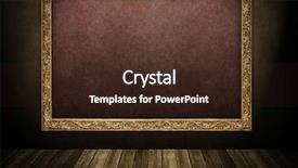  Presentation with art gallery - Slide deck consisting of art gallery - great picture frame background and a wine colored foreground