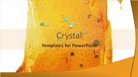  Presentation with yellow color - Presentation design with art-gel-and-acrylic-smear background and a yellow colored foreground