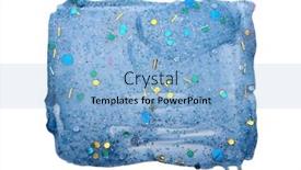  Presentation with glitter - Slide set having art-gel-and-acrylic-smear background and a light blue colored foreground
