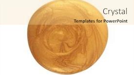  Presentation with watercolor color - PPT theme consisting of art-gold-and-watercolor background and a  colored foreground