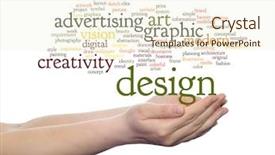  Presentation with design fashion - Presentation theme having art graphic design visual word background and a  colored foreground