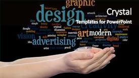  Presentation with design fashion - Colorful PPT layouts enhanced with art graphic design visual word backdrop and a  colored foreground