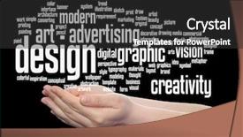  Presentation with modeling - PPT layouts featuring art graphic design visual word background and a  colored foreground