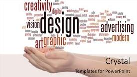  Presentation with design fashion - Theme featuring art graphic design visual word background and a coral colored foreground