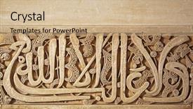  Presentation with granada - Slides having art history - detailed background of the intricate background and a coral colored foreground