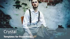  Presentation with history art - Colorful slide set enhanced with art-history-and-fashion backdrop and a seafoam green colored foreground