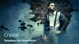  Presentation with art history - PPT theme enhanced with art-history-and-fashion background and a ocean colored foreground