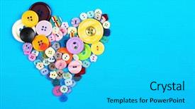  Presentation with coronary artery disease obese heart - Amazing slide set having art mery christmas - sewing buttons heart on cloth backdrop and a  colored foreground