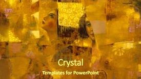  Presentation with canvas - Amazing theme having art modern - picture oil on canvas backdrop and a tawny brown colored foreground