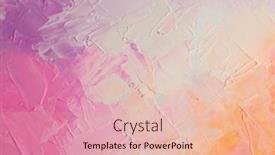  Presentation with abstract art oil painting - PPT theme having art-modern-oil-and-acrylic background and a lemonade colored foreground