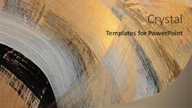  Presentation with abstract art oil painting - PPT theme having art-modern-oil-and-acrylic background and a yellow colored foreground