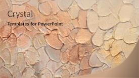  Presentation with abstract art oil painting - Slides consisting of art-modern-oil-and-acrylic background and a coral colored foreground