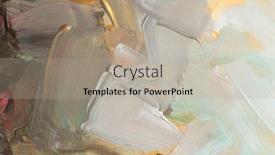  Presentation with abstract art oil painting - Presentation theme having art-modern-oil-and-acrylic background and a light gray colored foreground
