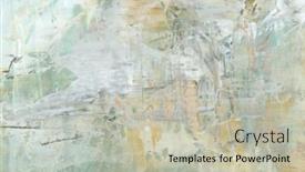  Presentation with abstract art oil painting - PPT theme featuring art-modern-oil-and-acrylic background and a soft green colored foreground