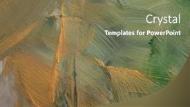  Presentation with green gold - Slide deck featuring art-modern-oil-and-acrylic background and a violet colored foreground