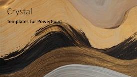  Presentation with abstract art oil painting - Presentation theme having art-modern-oil-and-acrylic background and a coral colored foreground