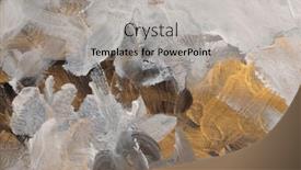  Presentation with abstract art oil painting - PPT theme with art-modern-oil-and-acrylic background and a light gray colored foreground
