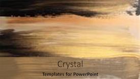  Presentation with abstract art oil painting - PPT theme featuring art-modern-oil-and-acrylic background and a coral colored foreground