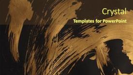  Presentation with abstract art oil painting - Presentation theme enhanced with art-modern-oil-and-acrylic background and a  colored foreground