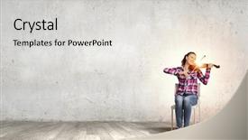  Presentation with hipster girl playing tetris game - Theme with art music - young pretty girl in casual background and a light gray colored foreground