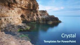  Presentation with nature art - Slides enhanced with art nature seascape beautiful nature background and a ocean colored foreground