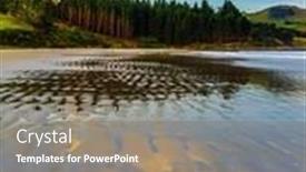  Presentation with pacific island - Audience pleasing presentation design consisting of art-of-artistic-photography-pacific backdrop and a violet colored foreground