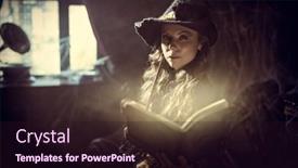  Presentation with black magic - Presentation having art-of-witchcraft-beautiful-curly background and a wine colored foreground