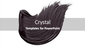  Presentation with abstract art oil painting - Presentation theme enhanced with art-oil-and-acrylic-smear background and a dark gray colored foreground
