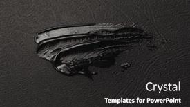  Presentation with abstract art oil painting - Theme featuring art-oil-and-acrylic-smear background and a dark gray colored foreground