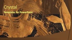  Presentation with abstract gold black - PPT theme consisting of art-oil-and-acrylic-smear background and a tawny brown colored foreground