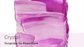  Presentation with abstract art oil painting - PPT theme with art-oil-and-acrylic-smear background and a lavender colored foreground