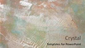  Presentation with abstract art oil painting - Presentation theme with art-oil-and-acrylic-smear background and a light gray colored foreground