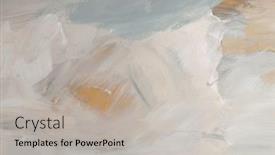  Presentation with abstract art oil painting - PPT layouts featuring art-oil-and-acrylic-smear background and a light gray colored foreground