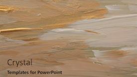  Presentation with pastel art - Slide set featuring art-oil-and-acrylic-smear background and a coral colored foreground