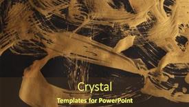  Presentation with abstract art oil painting - Presentation theme having art-oil-and-acrylic-smear background and a tawny brown colored foreground