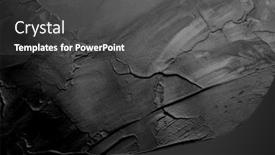  Presentation with abstract art oil painting - Presentation consisting of art-oil-and-acrylic-smear and a dark gray colored foreground