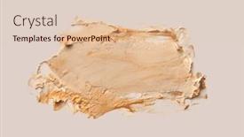  Presentation with abstract art oil painting - Presentation design enhanced with art-oil-and-acrylic-smear and a lemonade colored foreground