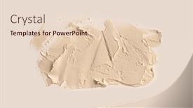  Presentation with abstract art oil painting - Slides having art-oil-and-acrylic-smear and a lemonade colored foreground