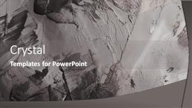  Presentation with abstract art oil painting - PPT theme featuring art-oil-and-acrylic-smear background and a gray colored foreground