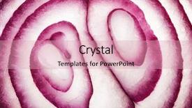  Presentation with food red - PPT layouts consisting of art pattern of red onion background and a coral colored foreground