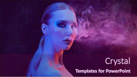  Presentation with black art - Cool new slides with art-portrait-of-a-gorgeous backdrop and a wine colored foreground