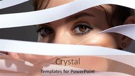  Presentation with art - Amazing slides having art-portrait-of-beautiful-young backdrop and a coral colored foreground