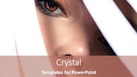  Presentation with art - Slides having art-portrait-of-beautiful-young background and a coral colored foreground