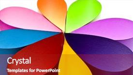  Presentation with shape - Slides enhanced with art possibility - colored paper background stacked background and a crimson colored foreground