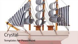  Presentation with sailing ship - Cool new PPT layouts with art possibility - model of sailing ship isolated backdrop and a lemonade colored foreground