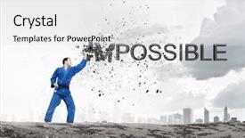  Presentation with art - Slide deck having art possibility - nothing is impossible background and a white colored foreground