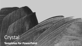  Presentation with ink blot - Slide set featuring art-scrawl-line-brushstroke-painting background and a gray colored foreground